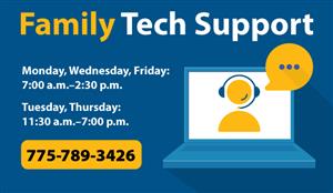 Family Tech Support call 775-789-3426 