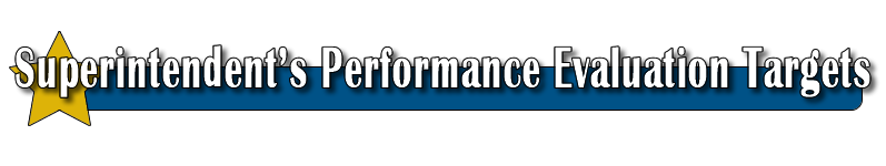 Superintendents Performance targets banner