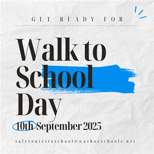 walk to school day picture