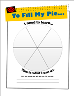 Image of Pie Goal Setting Worksheet 