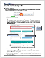 Image of User Generated Reports Help Sheet
