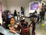 Group of medical students volunteer during Halloween. Group of medical students volunteer during Halloween.