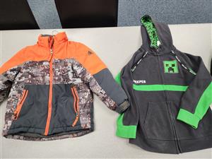orange and camo, minecraft