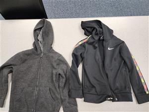dark gray zip up, nike zip up
