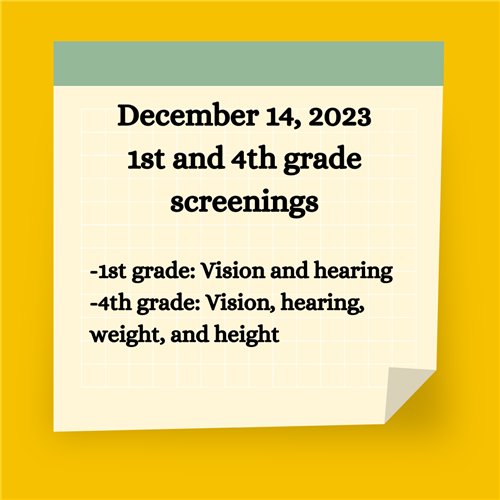 Health Screenings December 14, 2023