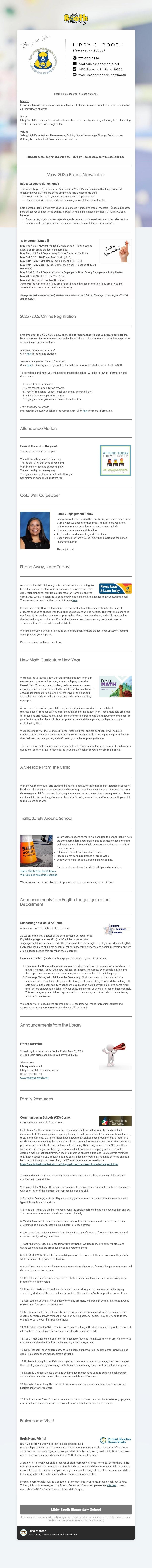 May newsletter