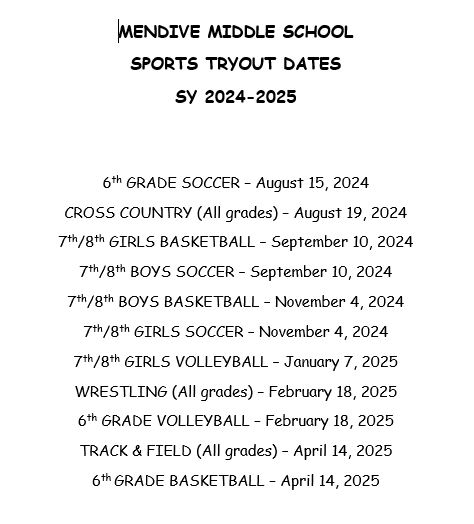 Tryouts