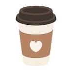 Coffee cup with heart