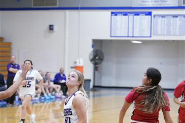 basketball player looking for the rebound