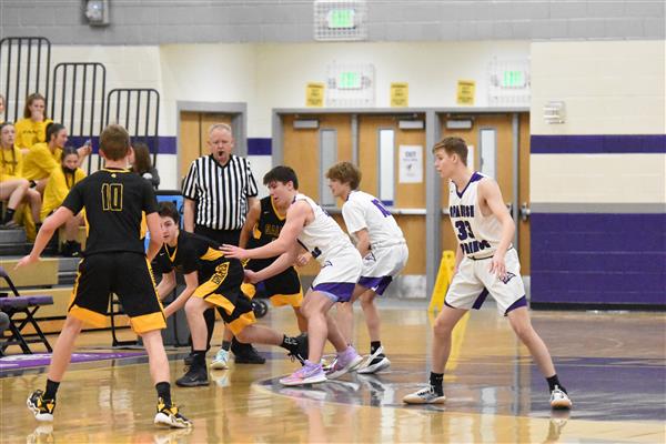 SSHS basketball game players from sshs and galena high school